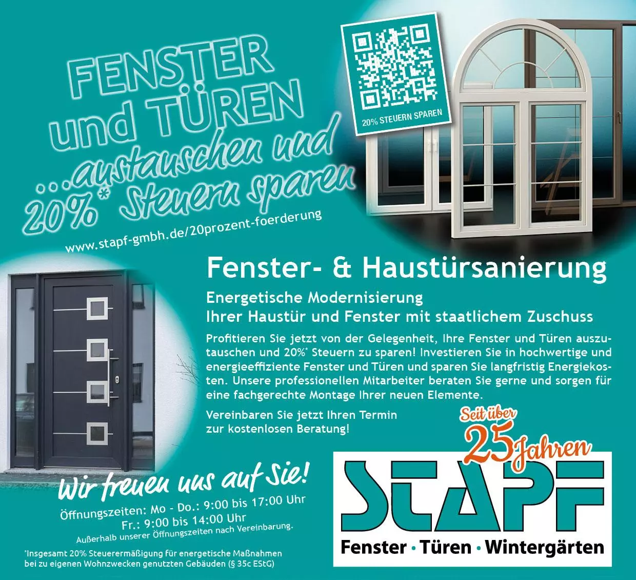 Fenster und Haustürsanierung vom Staat gefördert