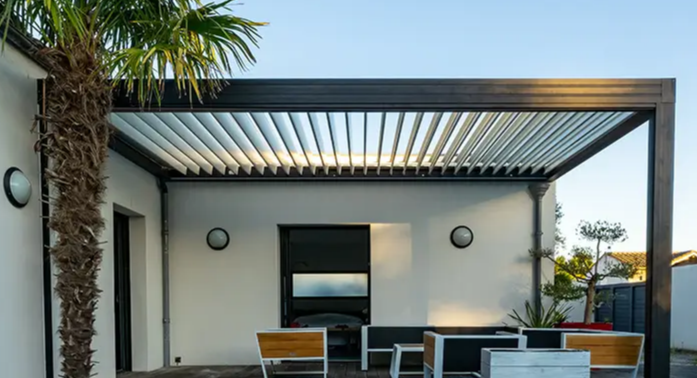 Terrassenüberdachung halboffen 